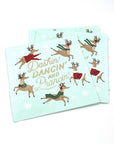 Prancin Gold Foil Christmas Cocktail Napkins