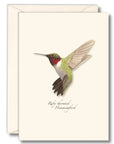Ruby-Throated Hummingbird Notecards with Matching Envelopes - Set of 8