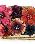 Fresh Picked Beaded Large Flowers Crossbody Handbag