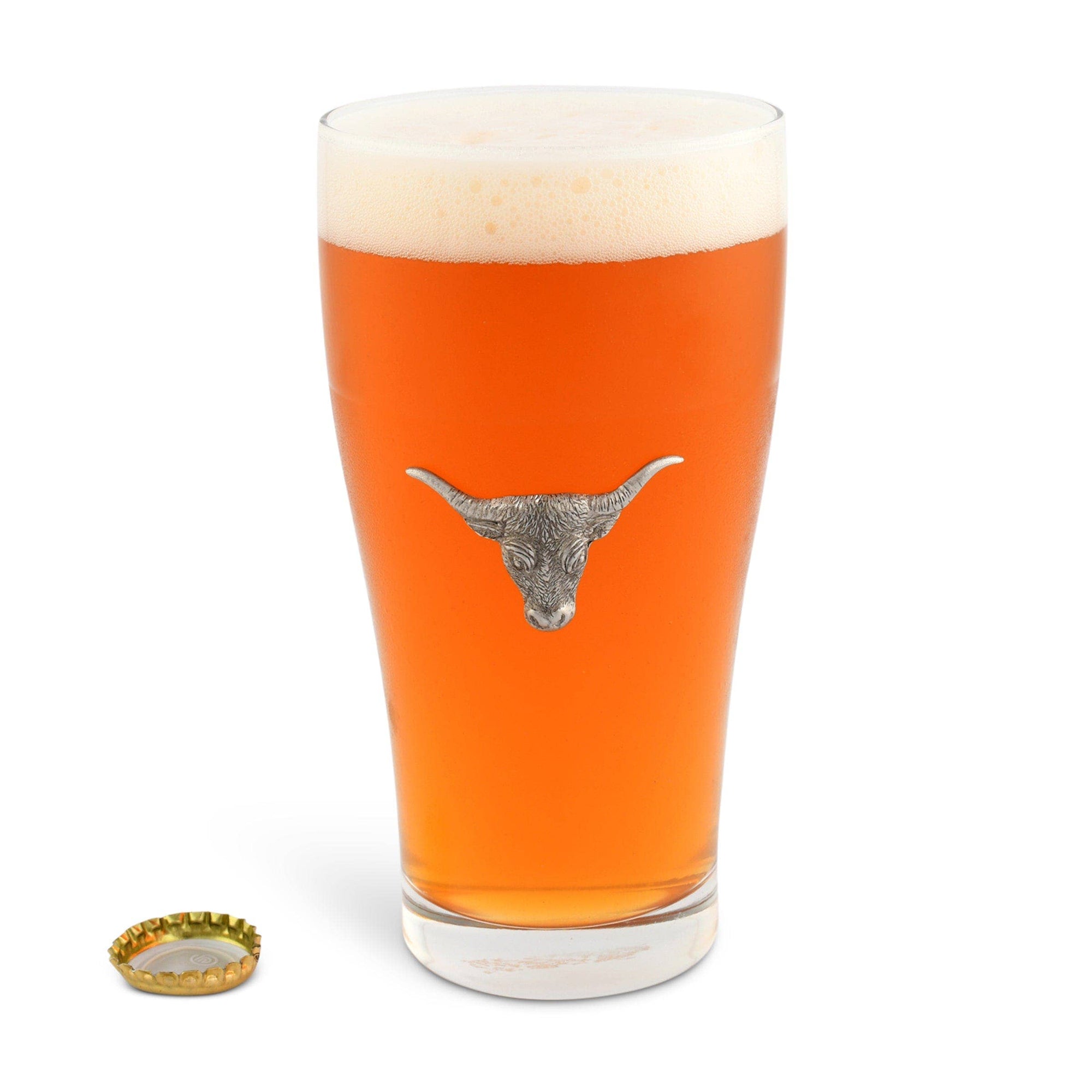 Longhorn Beer Glass