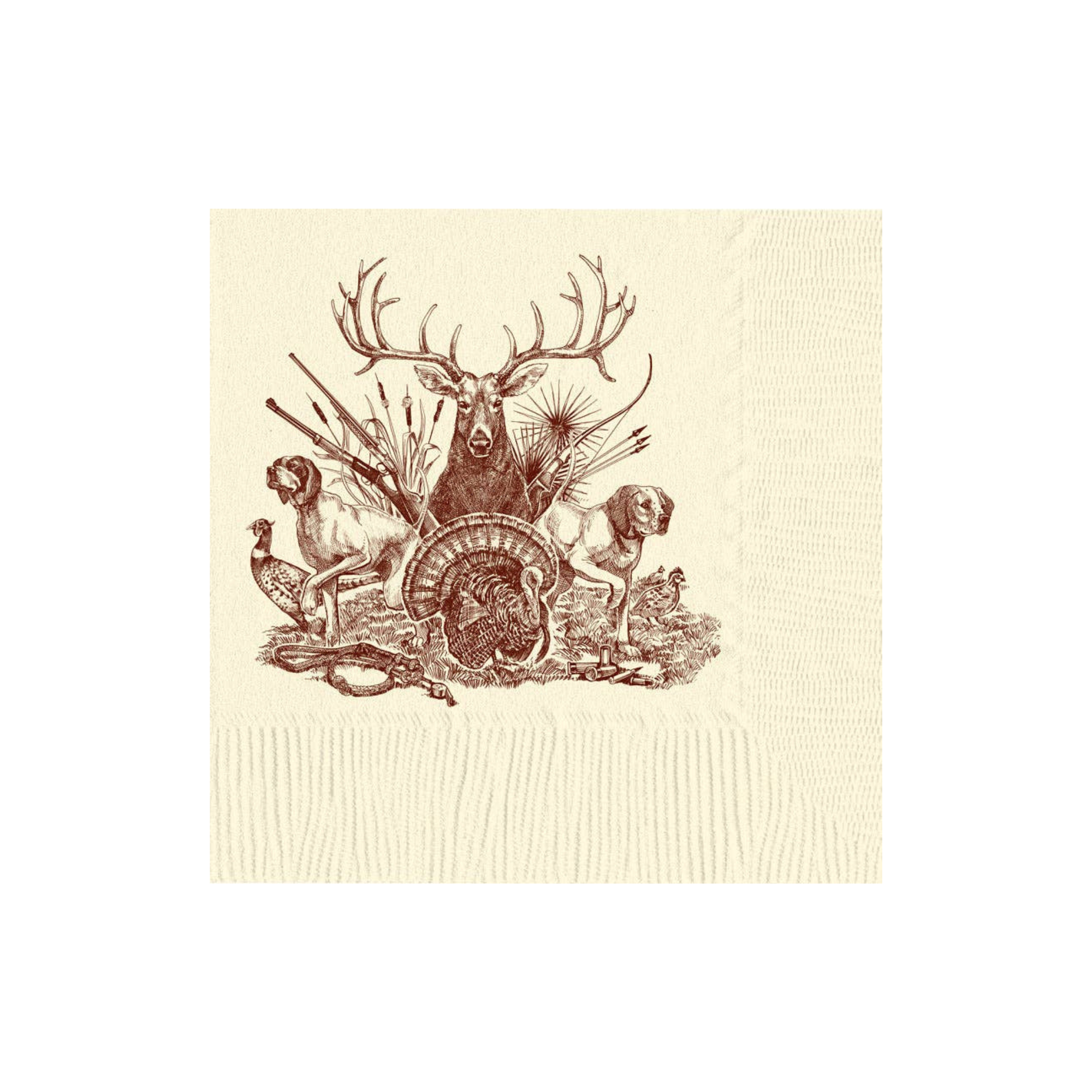 On The Hunt Beverage Napkins