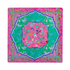 Colorful patterned product on a pink background