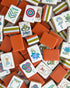 Collection of colorful Mahjong tiles with various symbols and designs.