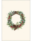 Winter Wreath Notecards with Matching Envelopes - Set of 8