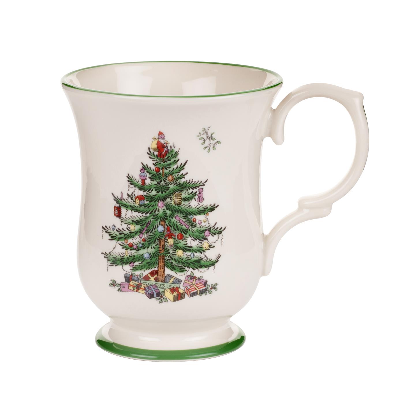 Christmas Tree Romantic-Shape Footed Mug