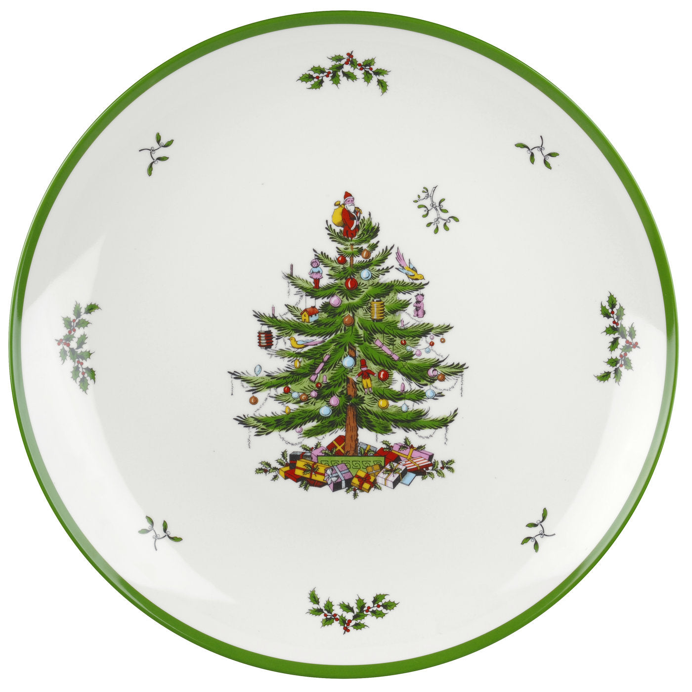 Christmas Tree 14 Inch Round Melamine Platter