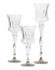 Long Stem Glass Candle Holders
