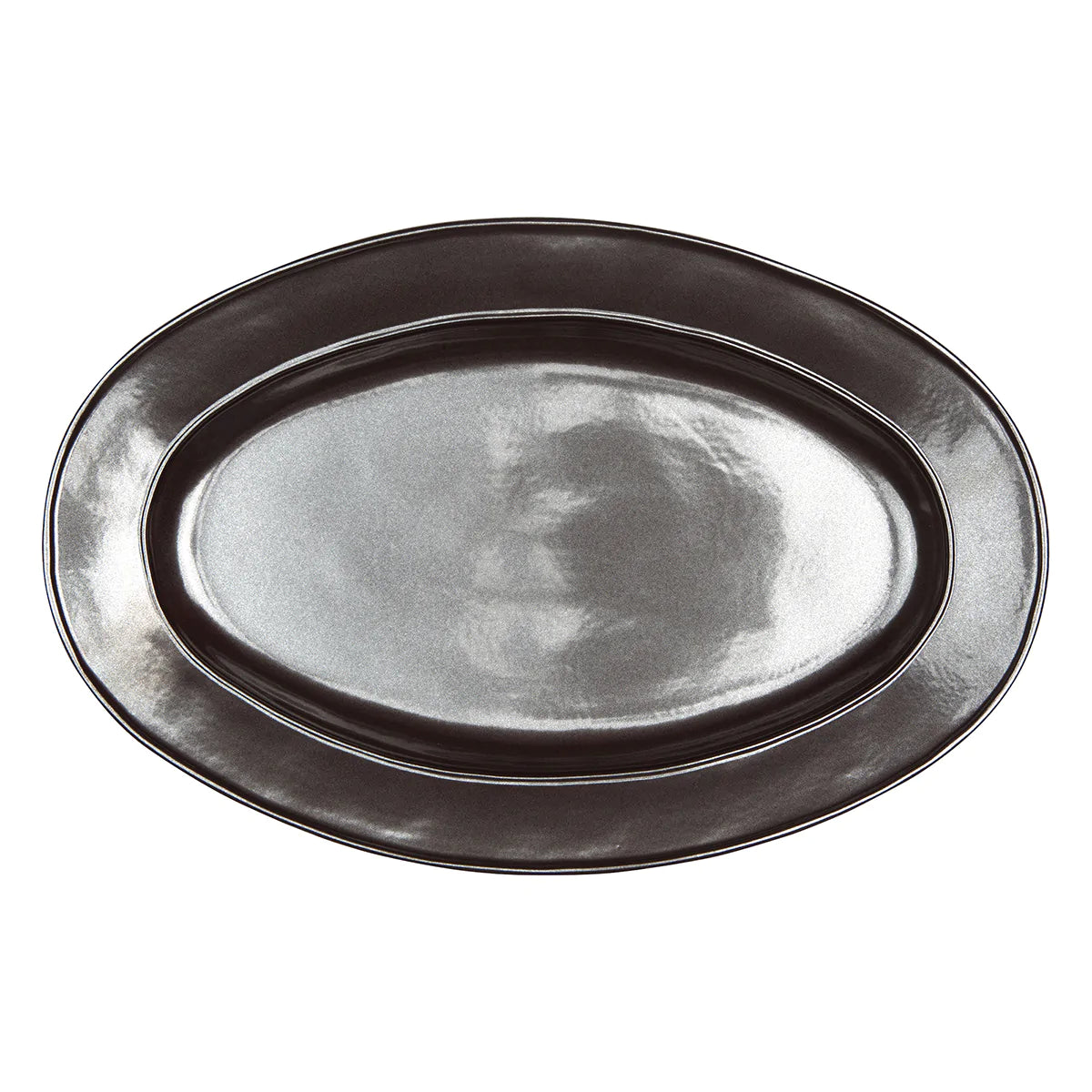 Pewter Stoneware Platter/Charger