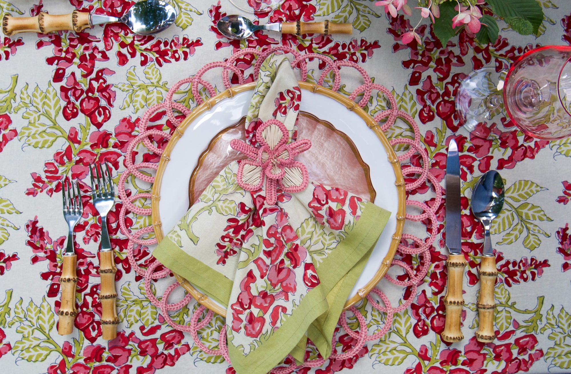 Pink Swirled Placemat