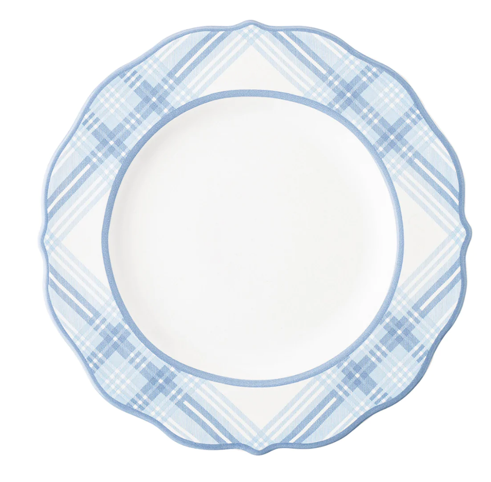 Tartan Chambray Dinner Plate