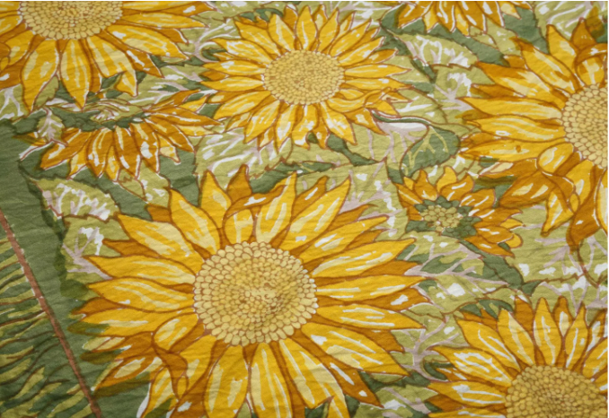 Sunflower Yellow and Green Tablecloth