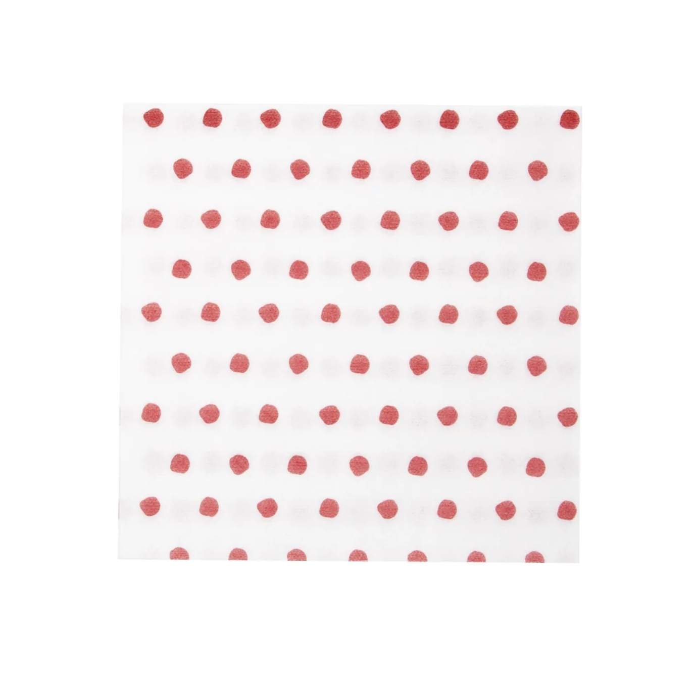 Papersoft Red Dotted Dinner Napkins - Pack of 20